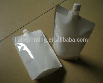 Soft printed drink pouch with spout packaging