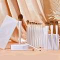 Benutzerdefinierte weiße Make -up -Bürsten Kosmetikbürstenset Set