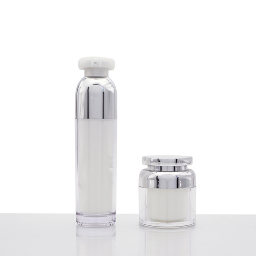 Garrafas de cosméticos de loção de acrílica plástica vazia e frascos de conjunto para cuidados com a pele 30ml 40ml 50ml 100ml