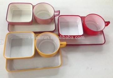 colorful ABS aviation tableware