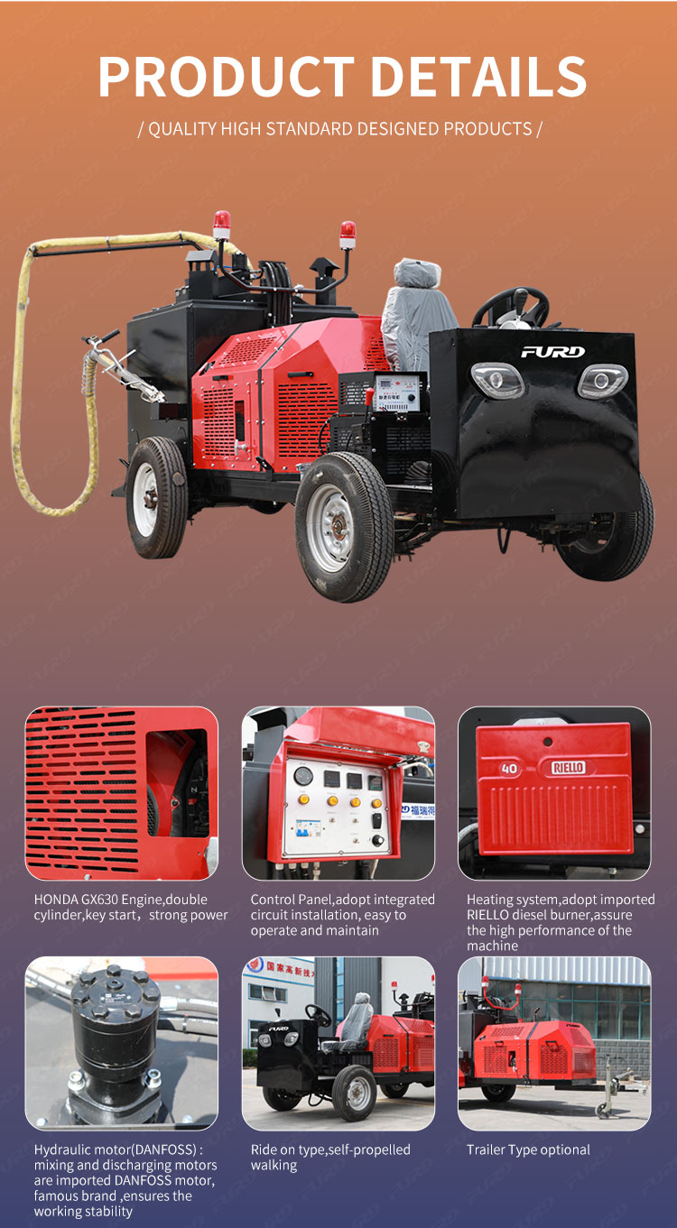 350L asphalt crack repair machine