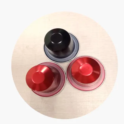 Nespresso Aluminum Coffee Capsules with Lid - Pods for Espresso Machines