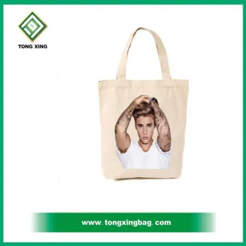 Manufacture selling Single Shoulder Tote Shopping Cotton Canvas Bag
