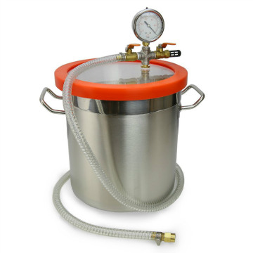 5 Gallon Stainless Steel Vacuum Chamber Kit for Degassing Urethanes, Silicones, and Epoxies