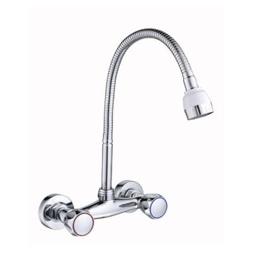 2020 Modern Chrome Plated Hot and Cold Water Zinc Alloy Tap Sink Faucet Kitchen Sink Taps