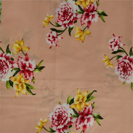 Four Way Spandex Rose Print