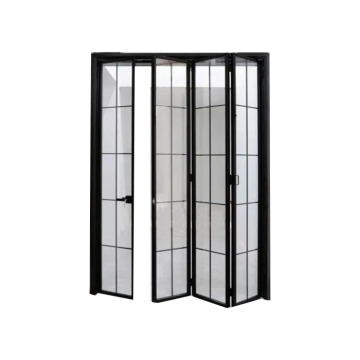 Modern Sliding Door Aluminum Alloy Bifold PVC Glass Stainless Steel Magnetic Screen Doors - 10mm