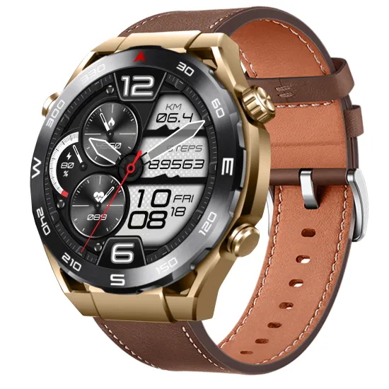 2024 HK5hero 1.5 Inch AMOLED Smartwatch with Blood Pressure, Heart Rate Monitoring, Android BT Calling, and Fitness Features for Men