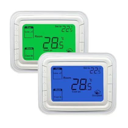 Honeywell T6865 Series AC Thermostat: 0-10V Modulating FCU with Large LCD Display