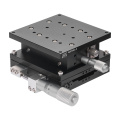 Vysoce přesný ruční stolek z hliníkové slitiny XZ osy 100 mm