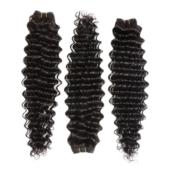 Wholesale Loose Deep Wave Brazilian Hairs in Guangzhou Sale In Dubai Virgin Hair Bundles Grade 10A Human Hair Extensions