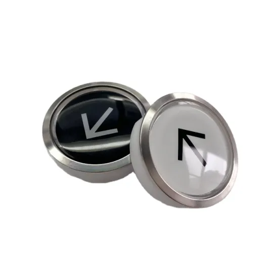 High-Quality Round Glass Elevator Button