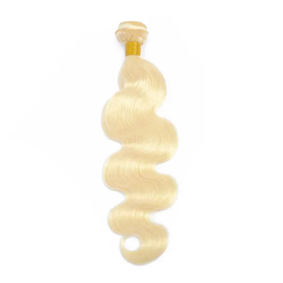 Tuneful 100% 10A Grade  Cuticle Aligned Mink Brazilian Human Hair Quantity Dye Touch 613  Color body wave  hair