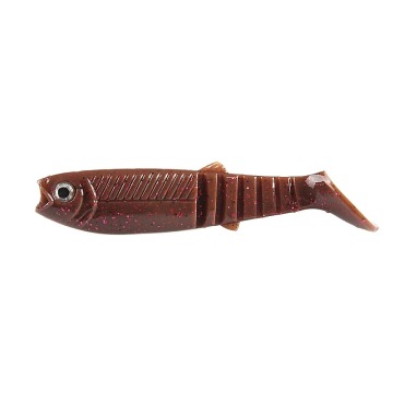 Cannibal Baits 3D Color Bicolor Smell Bait for Fishing - T-Tail (96mm/80mm/62mm)