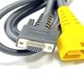 Cavo di prolunga diagnostico HDB15 femmina a OBDII 16 pin maschio, lunghezza 2000 mm