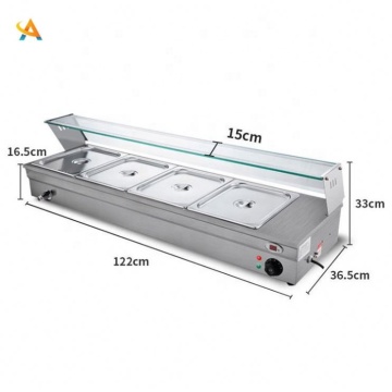 Professional Restaurant Bain Marie with Pass Warmer