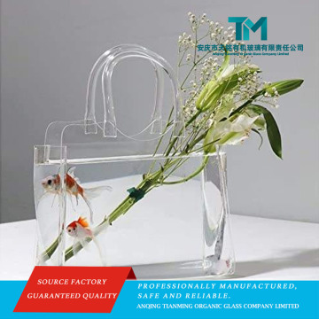 Vaso de bolsa acrílica com design exclusivo