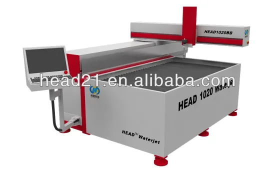 CE certificate CNC water jet cutting machine small type with 2000mm*1000mm flying arms style cutting table and 300Mpa pump