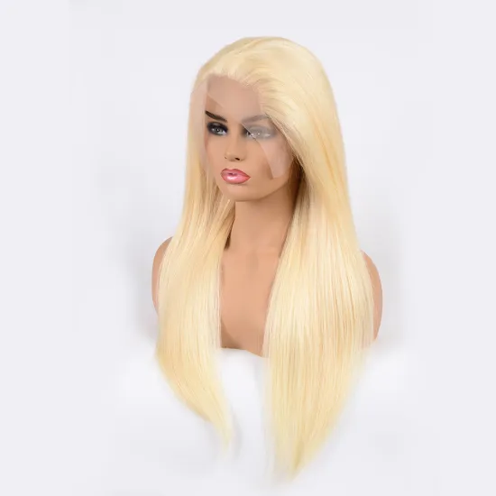 Huashuo Free Shipping Blonde 613 Lace Front Human Hair Wigs For Black Women Brazilian Blonde Wigs with Baby Hair