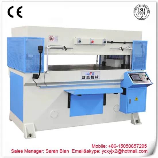 PLC control four column shoe making machine/leather die cutting press machine/leather cutter