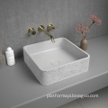 Grey Concrete Wormhole Wash Basin: A Unique Addition to Your Bathroom Sink