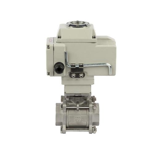 Electric 3pc Stainless Steel Threaded Electric Ball Valve