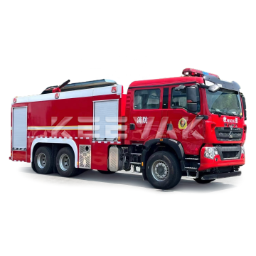 Howo 16000 Litre Su ve Çift Sıralı Kabin ve Güçlü Su Topu Köpük Tanker İtfaiye Araç Aracı