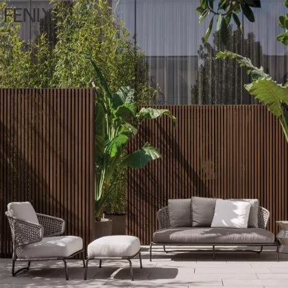 Leisure Balcony Outdoor Furniture Rattan Sofa and Chair Combination