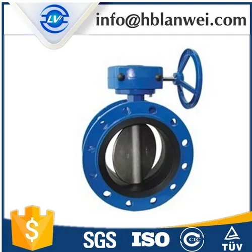 Worm Gear Double Flange Butterfly Valves