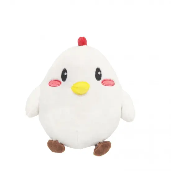 Round ball white Q-pop chicken stuffed animal
