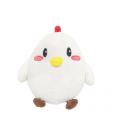 Boule ronde blanc Q-pop poulet en peluche