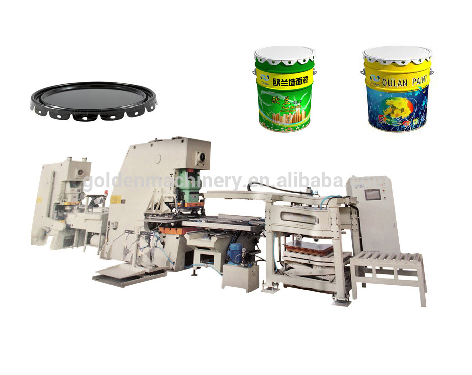 10-25L Metal Paint Drum Top Lid Making Machines