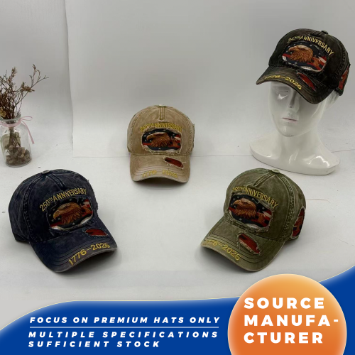 Topi Baseball Cuci Tertekan Bendera Elang ke-250