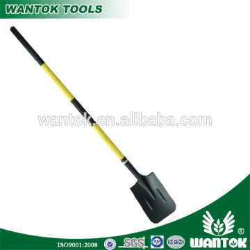 S528NL Square-point garden Shovel With Long Plastic Handle