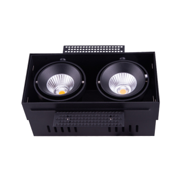 Rectangular Twin Head 20w*2 LED Spotlight Downlight