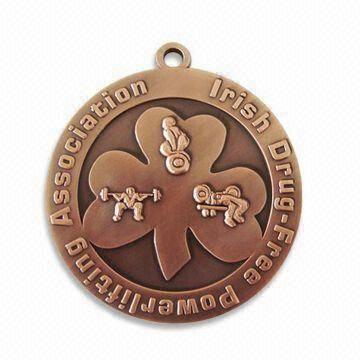 High Quality Metal Medal with 3mm Thickness, Customized Specifications are Accepted