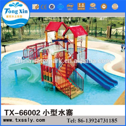 Theme Water House Playgroud Structures With Water Slide