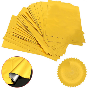 100pcs Foil Paper Plastic Packaging Machine Dedicated A4 Hot Stamping Printer Paper Art Hot Laminator Gold Transfer Foil Paper
