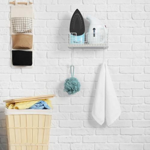 Wall Mounting Wooden Laundry Room Storage Basket