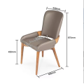 Sillón de comedor de madera moderno