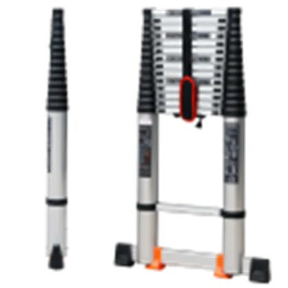 8m aluminium telescopic ladder household folding ladder