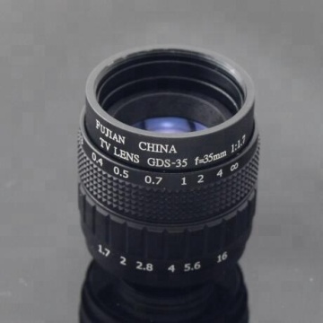 CCTV 렌즈 2021 : Fujian 35mm F1.7 수동 아이리스 C 마운트 렌즈 2024