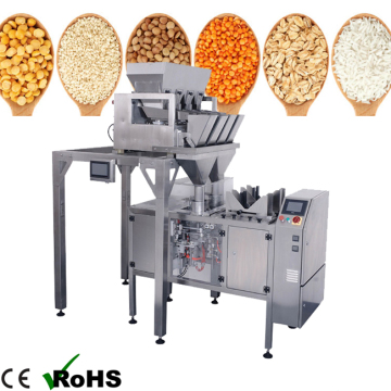 Topy CE Twin Machine d'emballage pour le riz, le sel, le sucre, les grains de café et les céréales - 1 kg à 5 kg de capacité