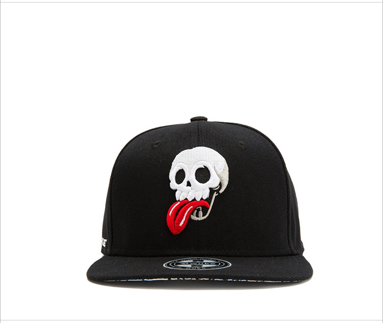 Hip hop embroidered baseball cap with skull (5)