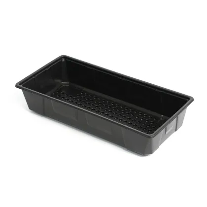 Black PP thermoformed disposable meat tray