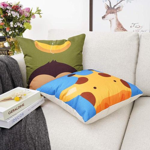 cute customized cartoon digital print kids pillow