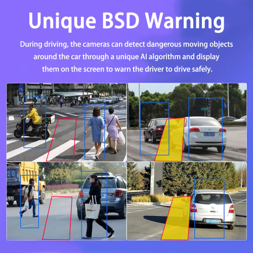 10.1 inch vehicle monitor system Pedestrian Alarm