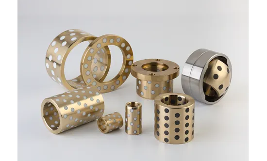 customized high quality self-lubricating bronze graphite bushing metal bushing bearing