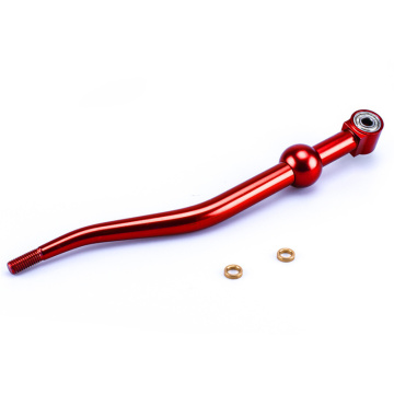 High performance short shifter double bend shift lever