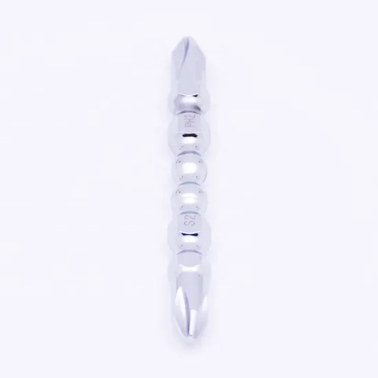 Mirror chrome finish screwdriver bits shiny surface 10 pcs box bit